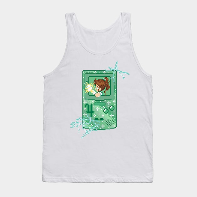 Anime Handheld Pixel Art Tank Top by AlleenasPixels